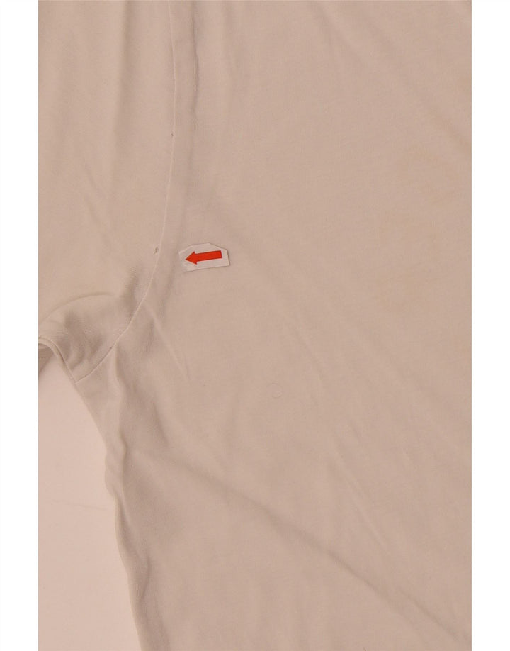 Tommy Hilfiger Mens Graphic T-Shirt Top Medium White Cotton