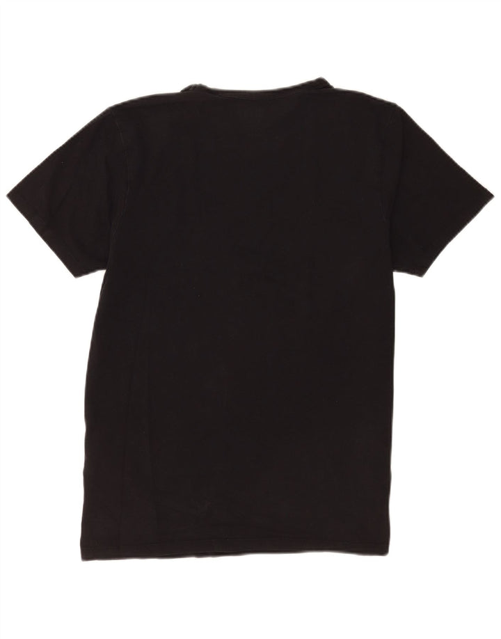 Jack & Jones Mens T-Shirt Top Large Black Cotton