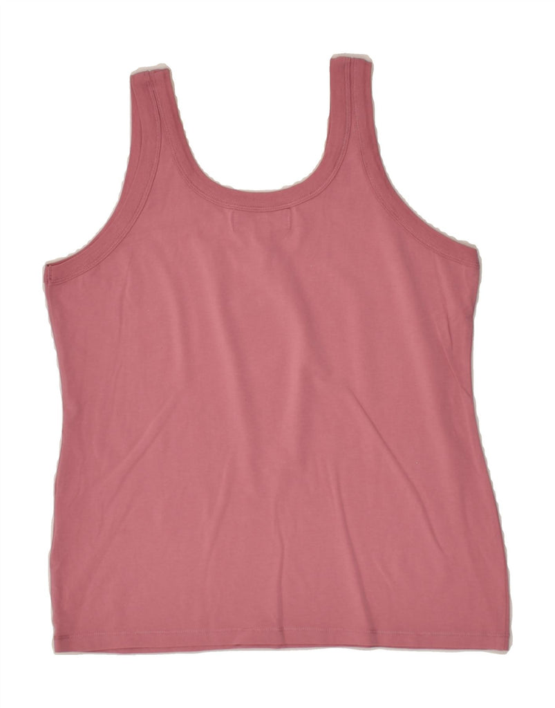 MARLBORO CLASSICS Womens Vest Top UK 18 XL Pink Cotton | Vintage Marlboro Classics | Thrift | Second-Hand Marlboro Classics | Used Clothing | Messina Hembry 