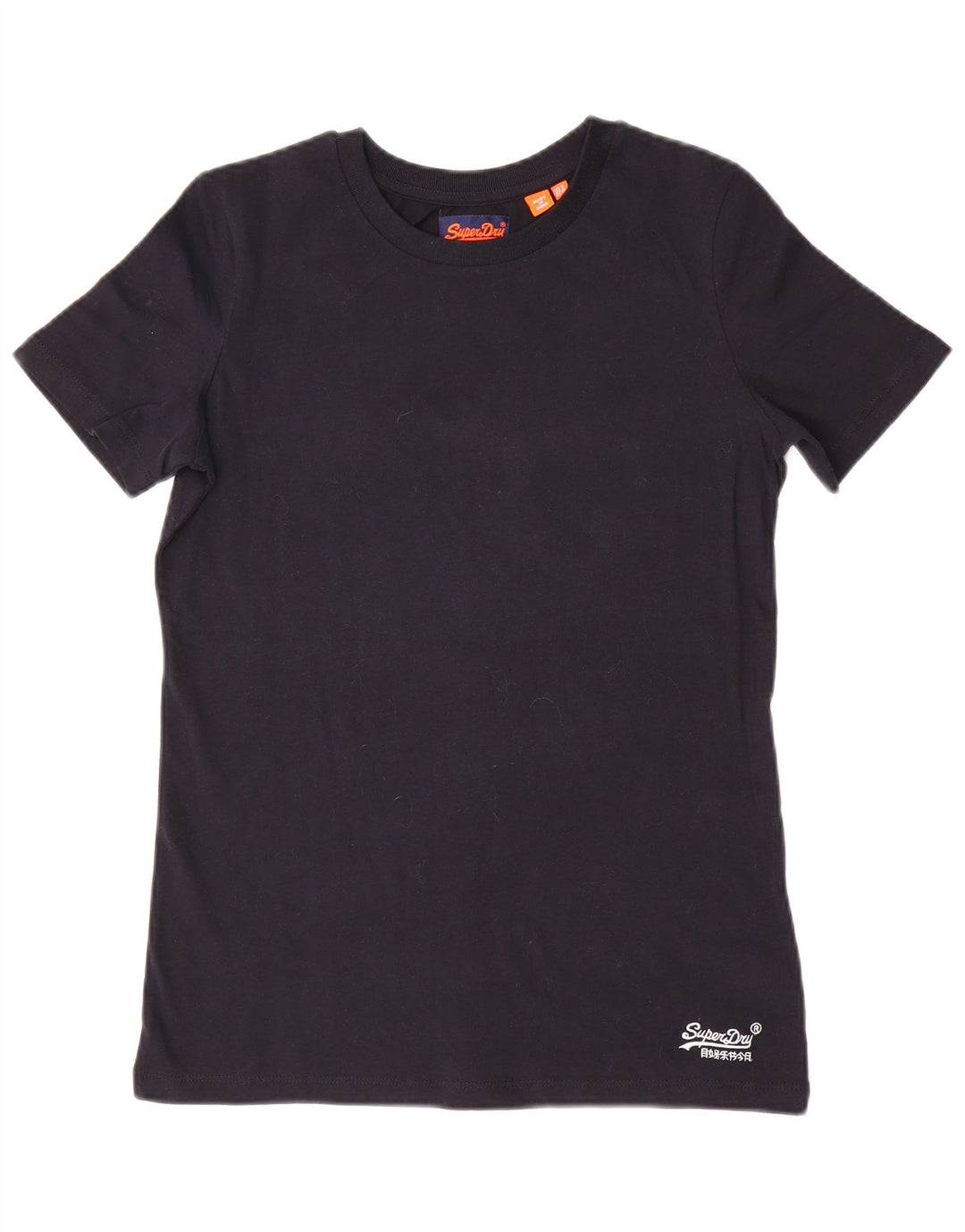 SUPERDRY Womens T-Shirt Top UK 8 Small  Black Cotton