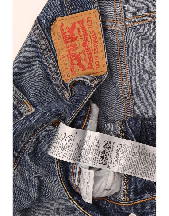 Levi's Mens 541 Tapered Jeans W32 L32 Blue Cotton