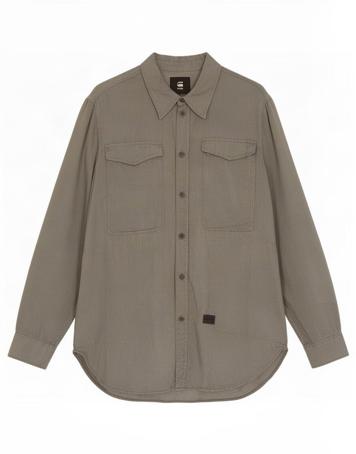 G-Star Mens Shirt Large Grey