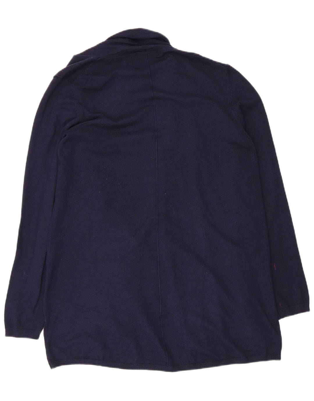Zara Womens Open Cardigan Sweater UK 12 Medium Navy Blue
