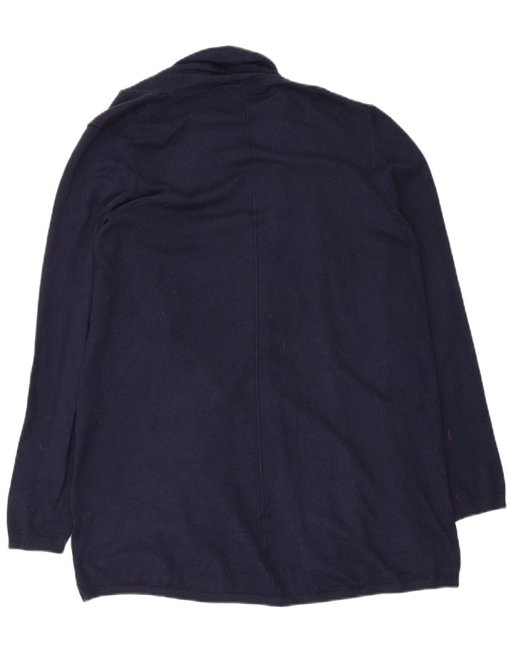 Zara Womens Open Cardigan Sweater UK 12 Medium Navy Blue