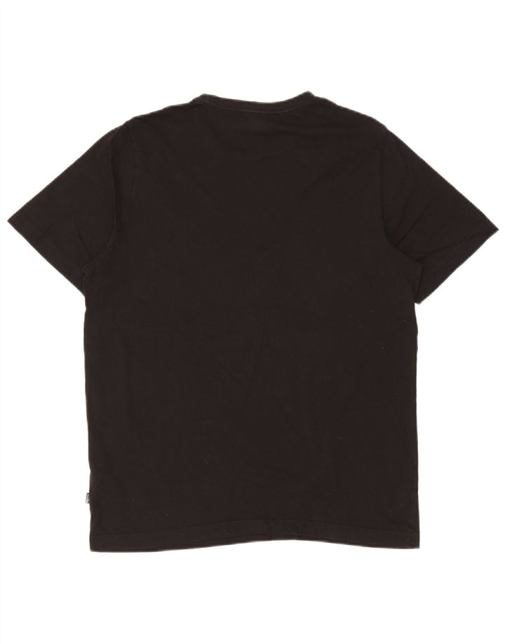Puma Mens T-Shirt Top Medium Black Cotton