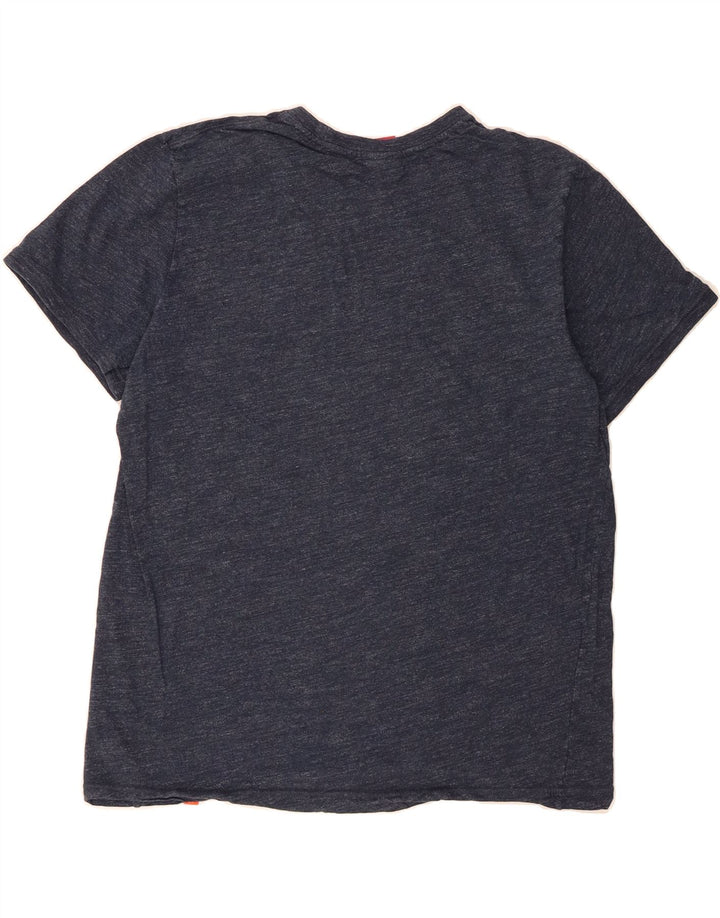 NIKE Mens T-Shirt Top XL Navy Blue Flecked Cotton Vintage Nike and Second-Hand Nike from Messina Hembry 