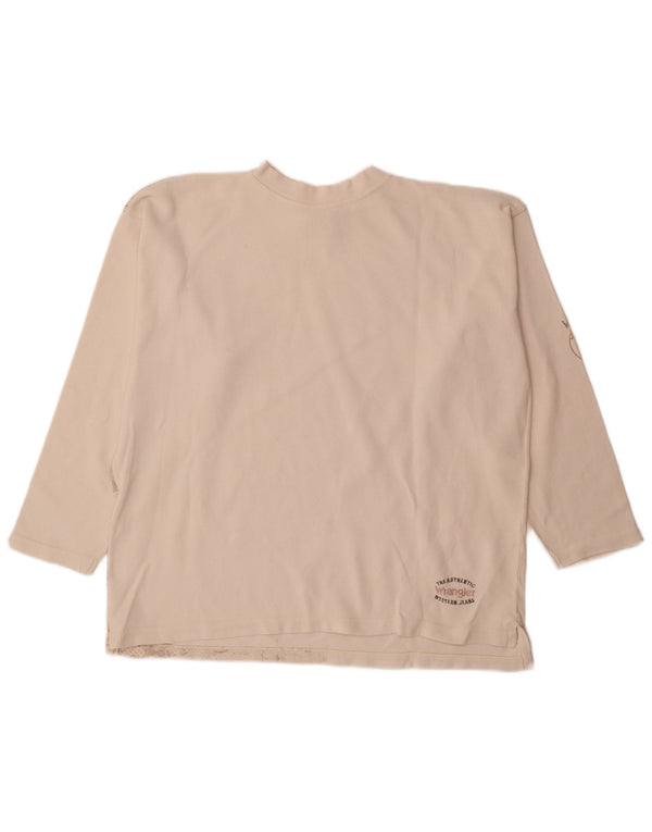 Wrangler Mens Graphic Top Long Sleeve Large White
