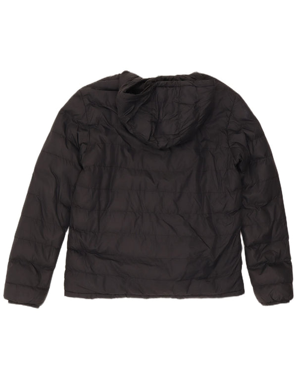Mountain Warehouse Mens Hooded Padded Jacket UK 40 Large Black Nylon