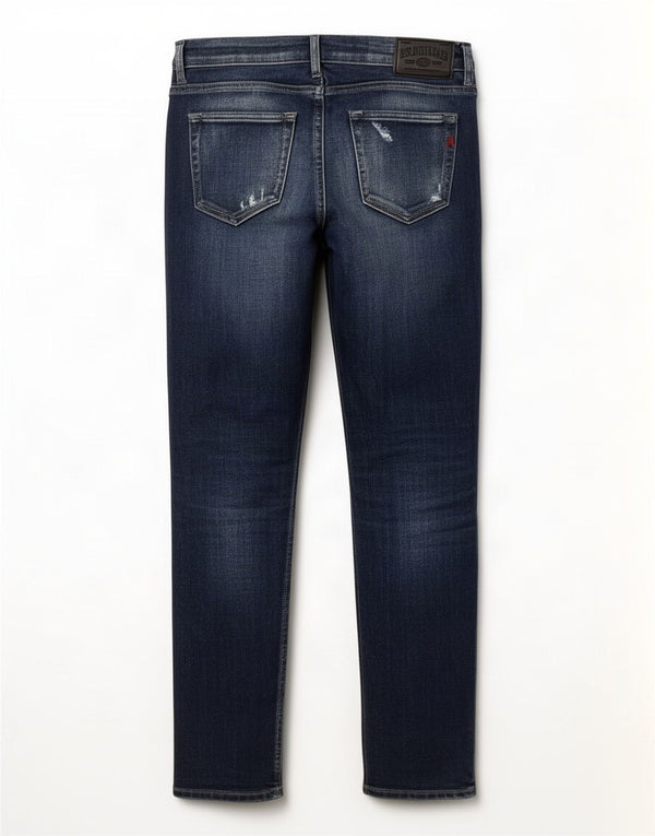 Replay Womens Katewin Distressed Skinny Jeans W25 L28 Blue Cotton