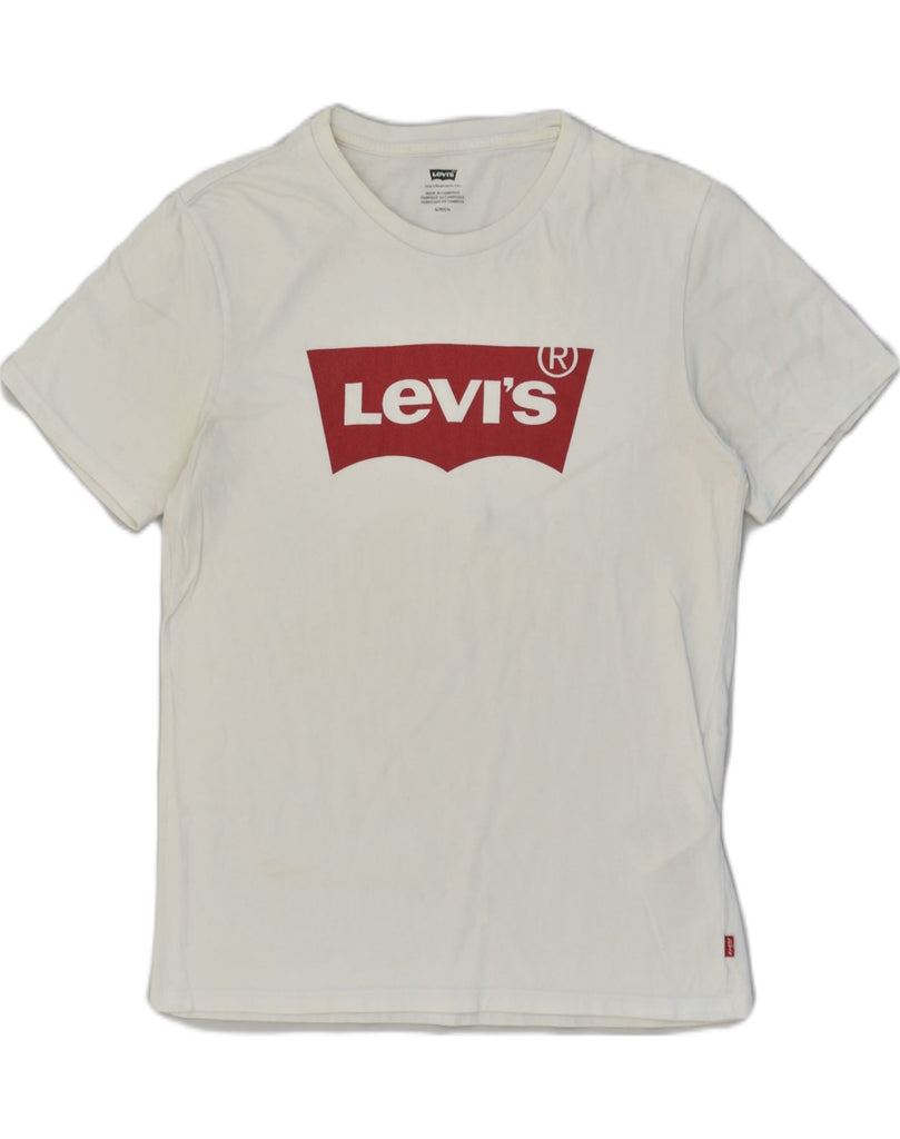 LEVI'S Mens San Francisco Graphic T-Shirt Top Small White Cotton | Vintage Levi's | Thrift | Second-Hand Levi's | Used Clothing | Messina Hembry 