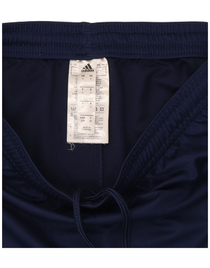 ADIDAS Mens Sport Shorts Small Navy Blue Polyester Vintage Adidas and Second-Hand Adidas from Messina Hembry 