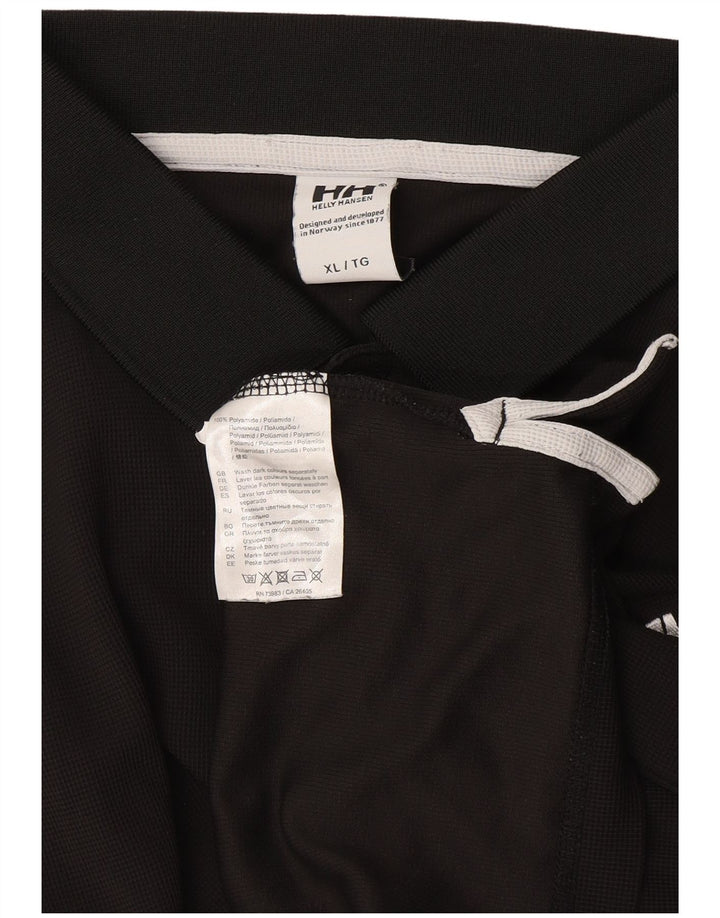 Helly Hansen Mens Polo Shirt XL Black Polyamide