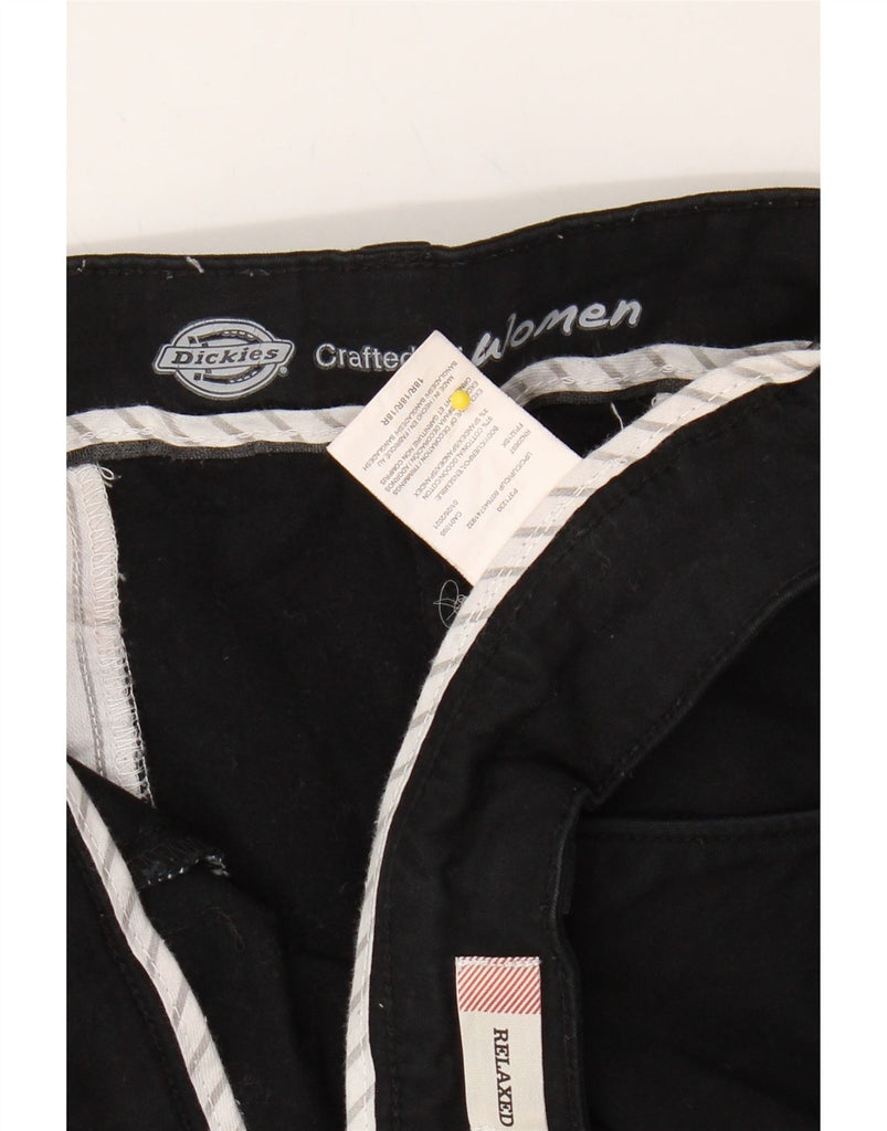 DICKIES Womens Relaxed Fit Casual Trousers US 18 2XL W40 L31 Black Cotton Vintage Dickies and Second-Hand Dickies from Messina Hembry 