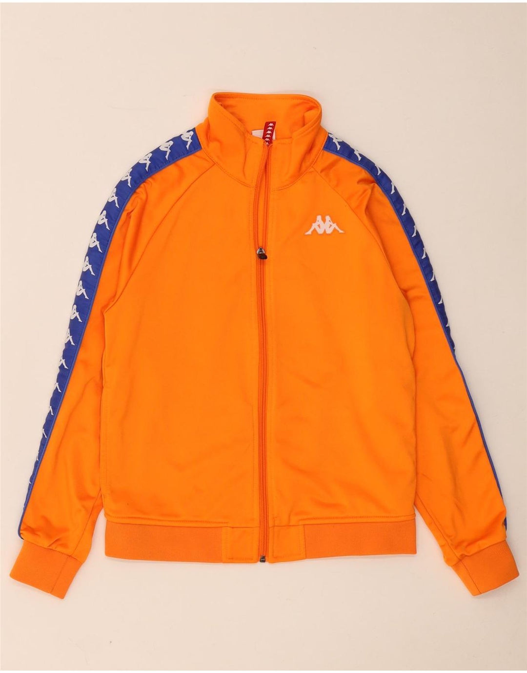 Kappa Boys Graphic Tracksuit Top Jacket 11-12 Years Orange Colourblock