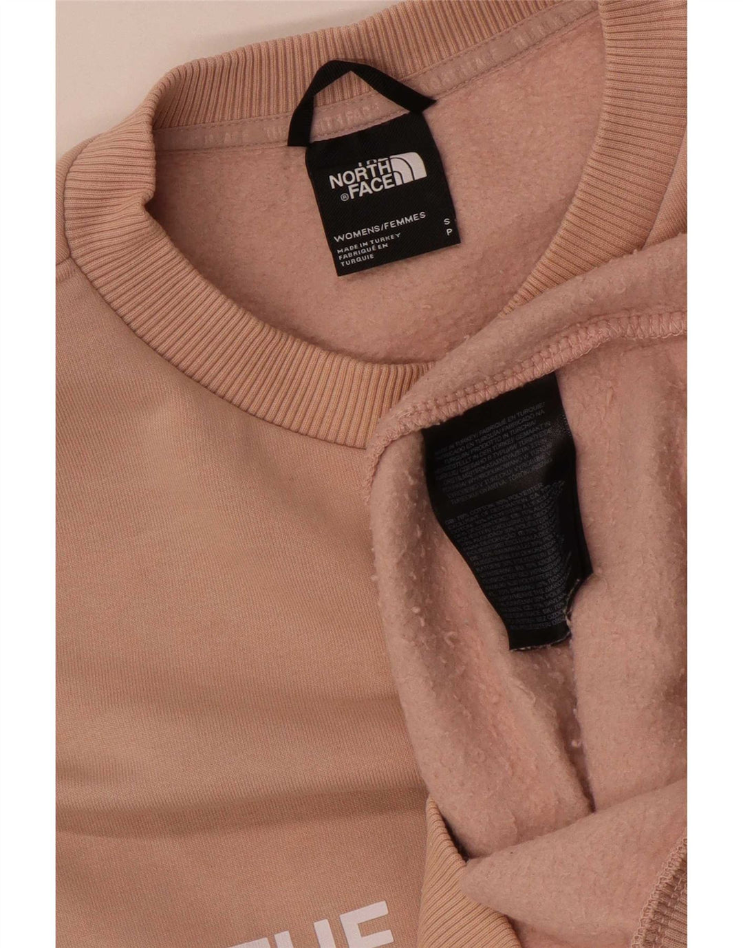 The North Face Womens Graphic Oversized Sweatshirt Jumper UK 10 Small Pink