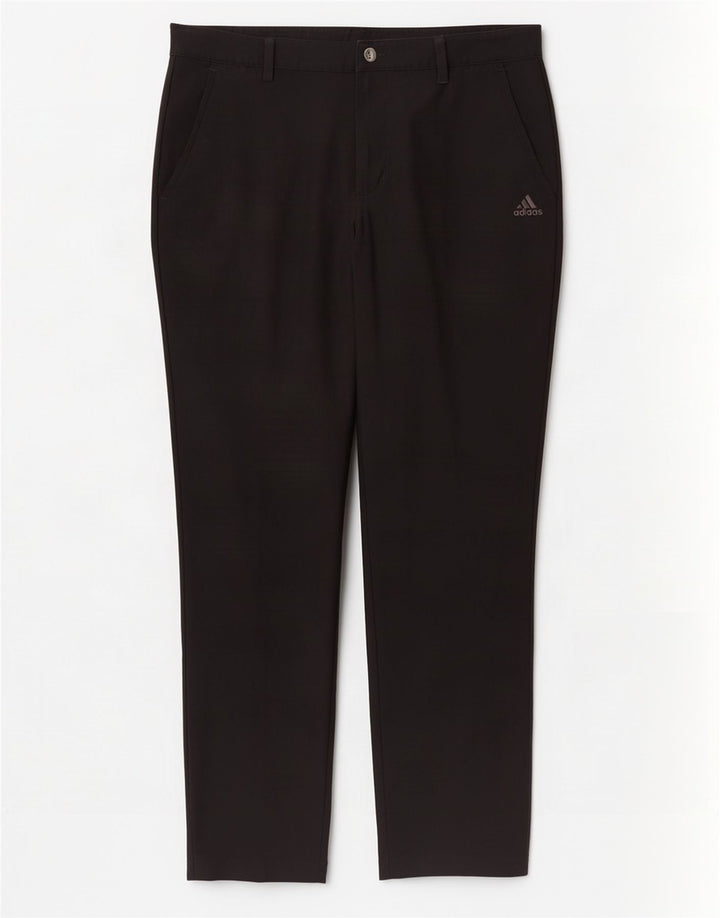 Adidas Mens Slim Chino Trousers W34 L32 Black Polyester