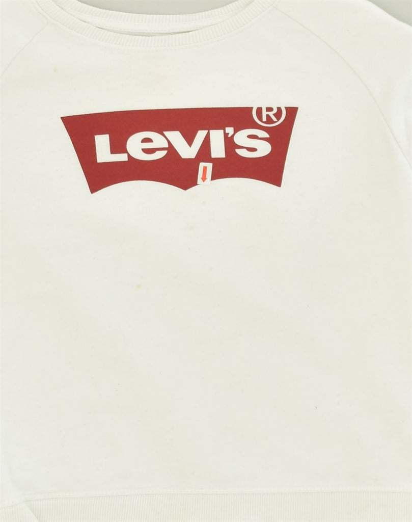 LEVI'S Boys San Francisco Graphic Sweatshirt Jumper 11-12 Years White | Vintage Levi's | Thrift | Second-Hand Levi's | Used Clothing | Messina Hembry 