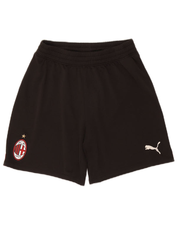 PUMA Womens AC Milan Sport Shorts UK 10 Small  Black Polyester