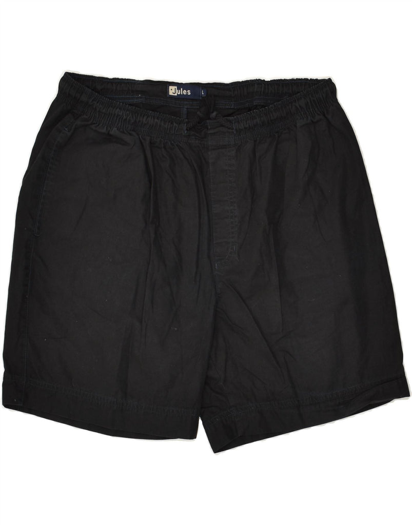 JULES Mens Sport Shorts Large Black Cotton | Vintage Jules | Thrift | Second-Hand Jules | Used Clothing | Messina Hembry 