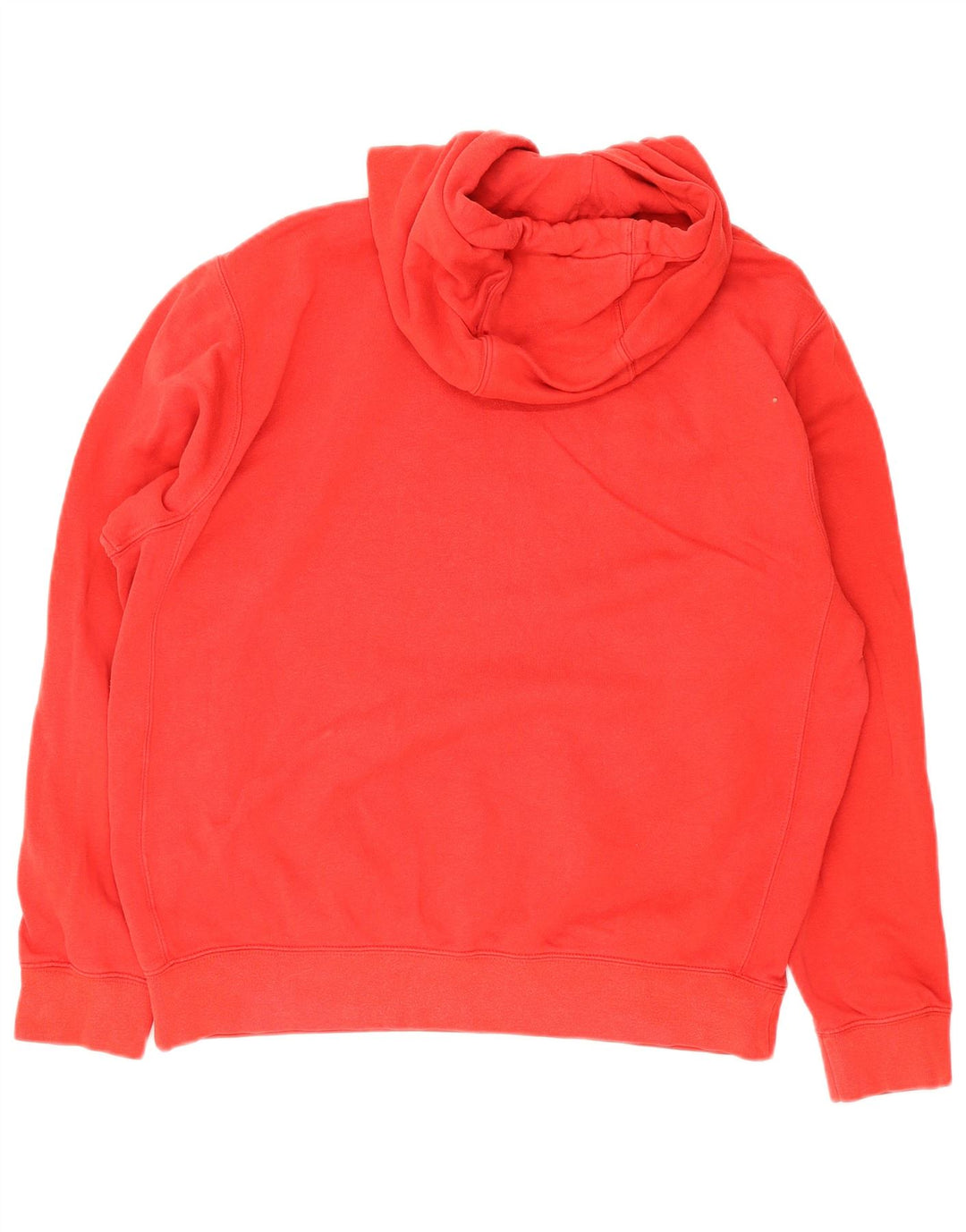 Nike Mens Hoodie Jumper Medium Red Cotton