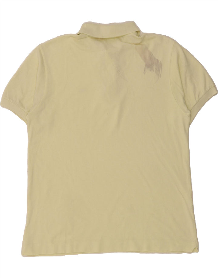 LACOSTE Mens Polo Shirt Size 5 Large Yellow Cotton Vintage Lacoste and Second-Hand Lacoste from Messina Hembry 