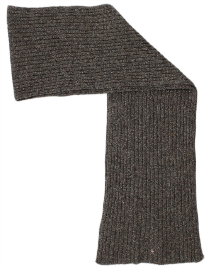 Gant Mens Knit Rectangle Scarf One Size Grey Lambswool Winter