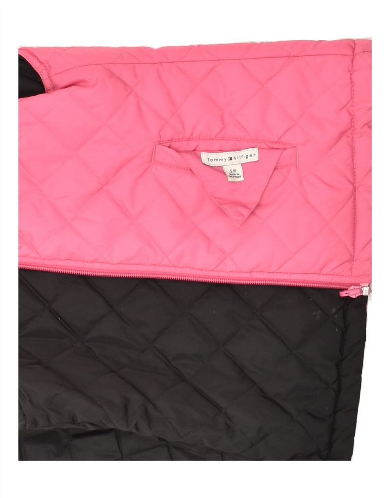 TOMMY HILFIGER Girls Reversible Gilet 11-12 Years Small Pink Polyester | Vintage Tommy Hilfiger | Thrift | Second-Hand Tommy Hilfiger | Used Clothing | Messina Hembry 