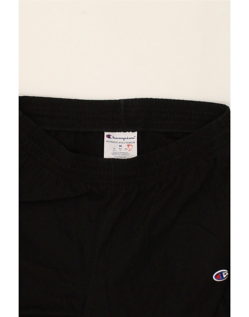 CHAMPION Mens Tracksuit Trousers Medium Black Cotton | Vintage Champion | Thrift | Second-Hand Champion | Used Clothing | Messina Hembry 