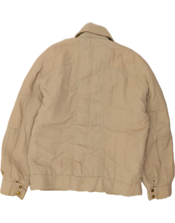 POP 84 Mens Bomber Jacket UK 40 Large Beige Polyamide Vintage POP 84 and Second-Hand POP 84 from Messina Hembry 