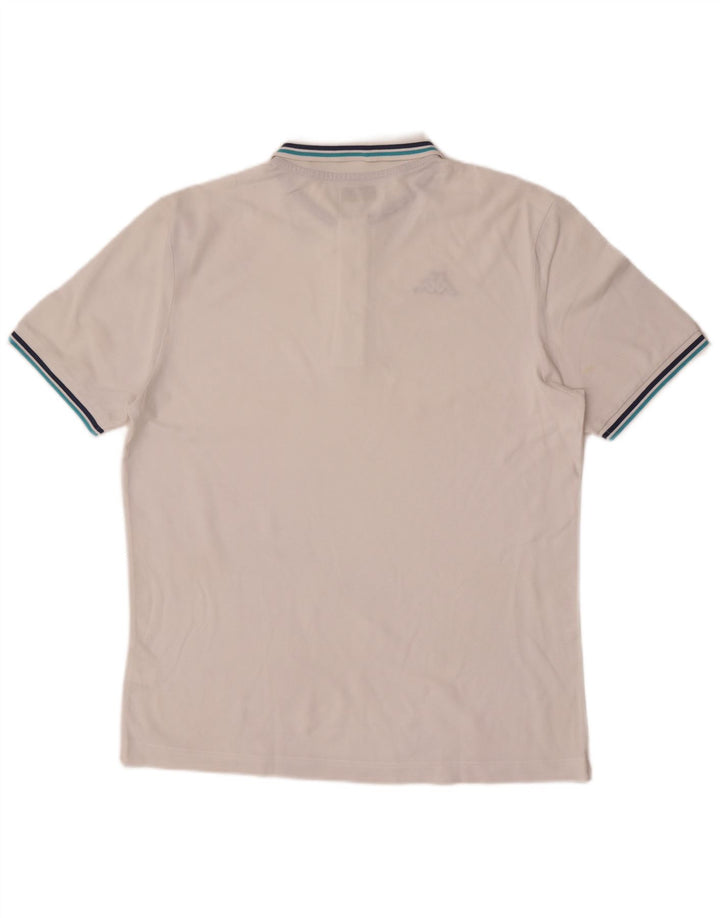 Kappa Mens Polo Shirt XL White