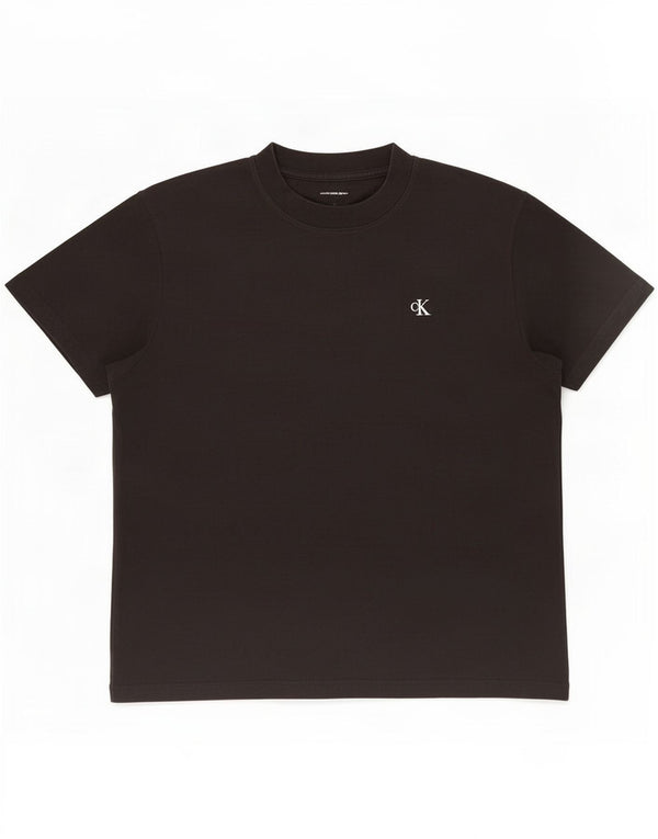 Calvin Klein Jeans Mens Graphic T-Shirt Top Large Black Cotton