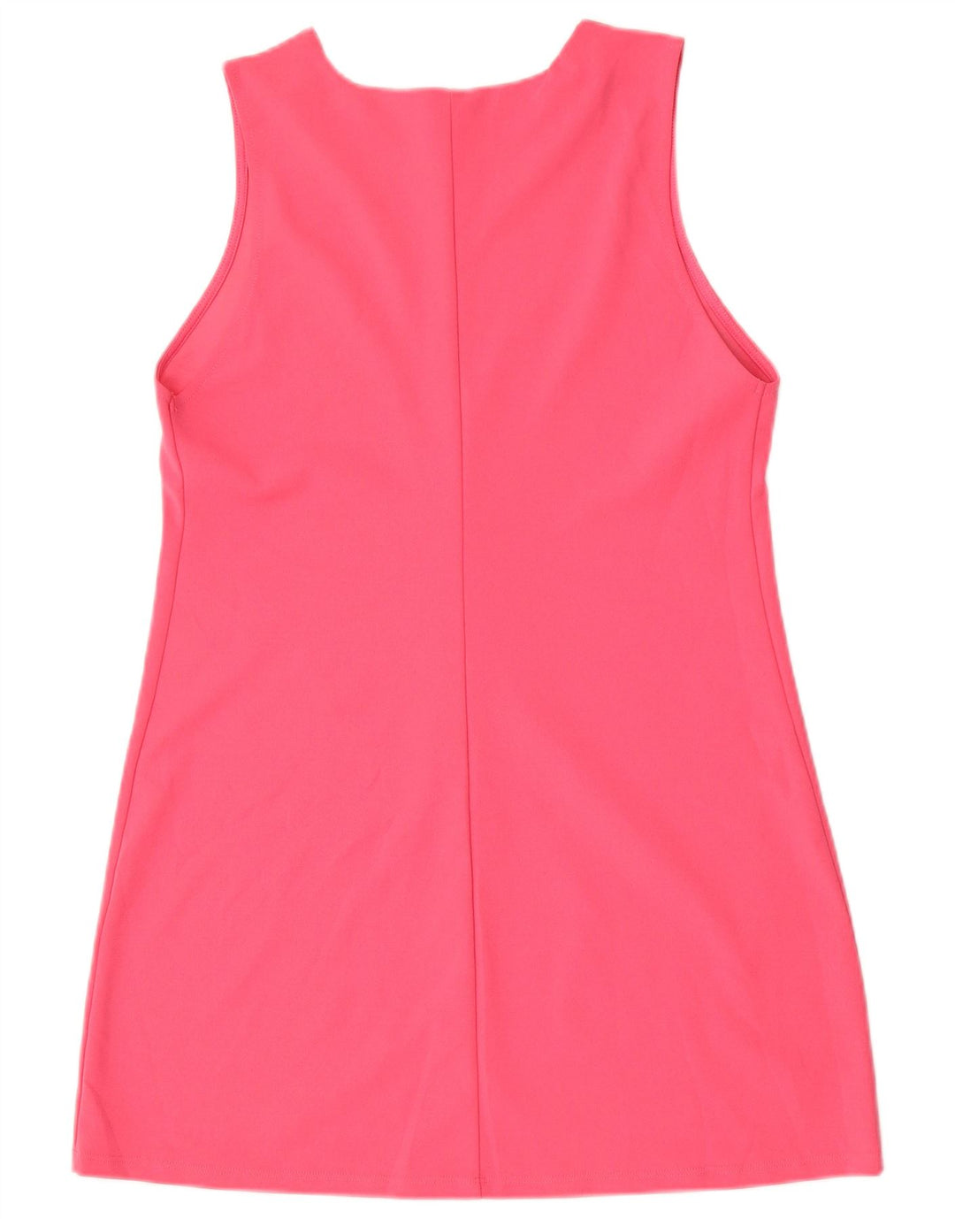 Zara Womens Sleeveless Sheath Dress UK 12 Medium Pink Polyester