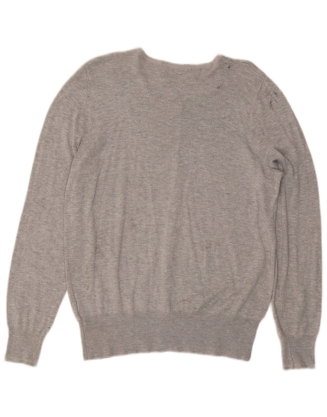 Marks & Spencer Womens Cardigan Sweater UK 16 Large  Grey Flecked Viscose