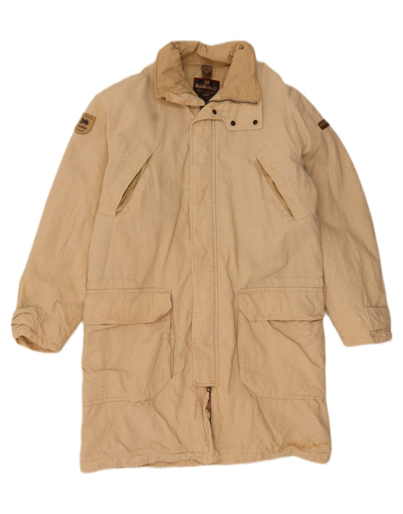 NAPAPIJRI Mens Corduroy Jacket UK 40 Large Beige Cotton Vintage Napapijri and Second-Hand Napapijri from Messina Hembry 