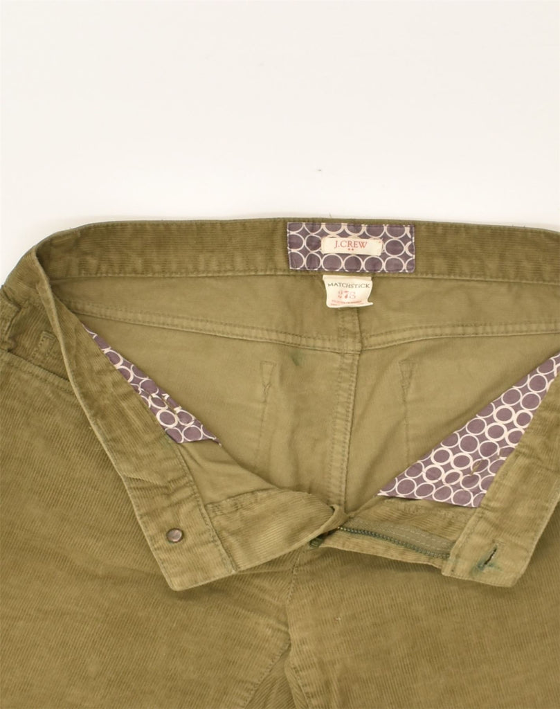 J. CREW Womens Straight Corduroy Trousers W30 L30 Khaki Cotton | Vintage J. Crew | Thrift | Second-Hand J. Crew | Used Clothing | Messina Hembry 