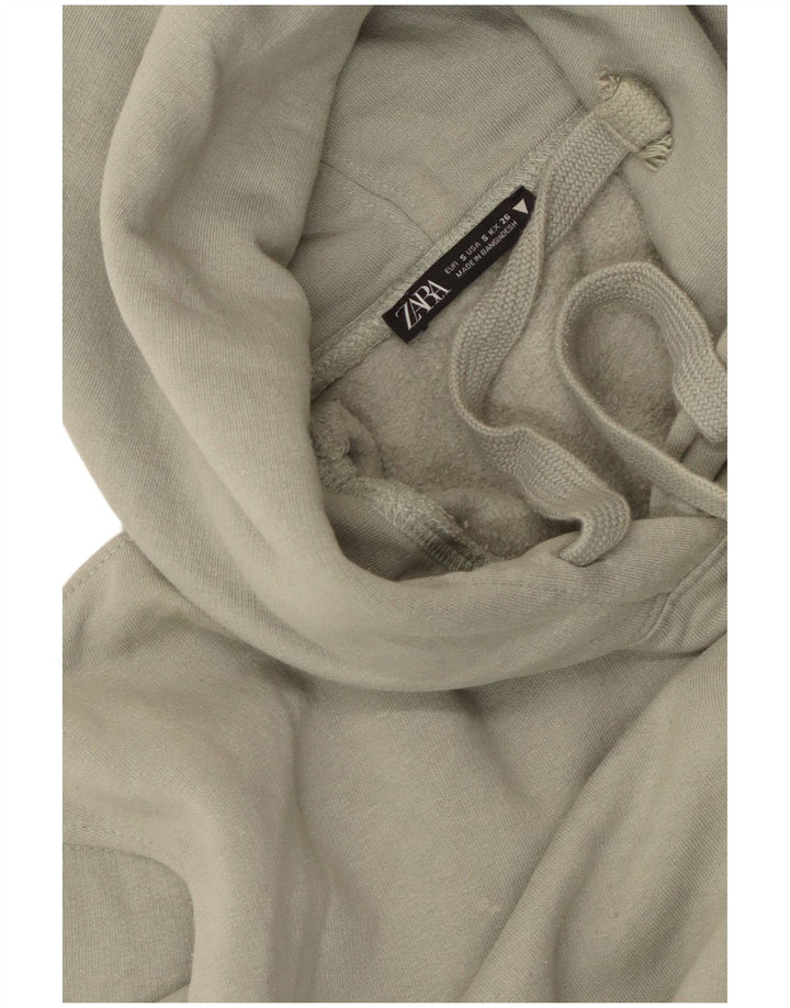 Zara Mens Loose Fit Hoodie Jumper Small Green