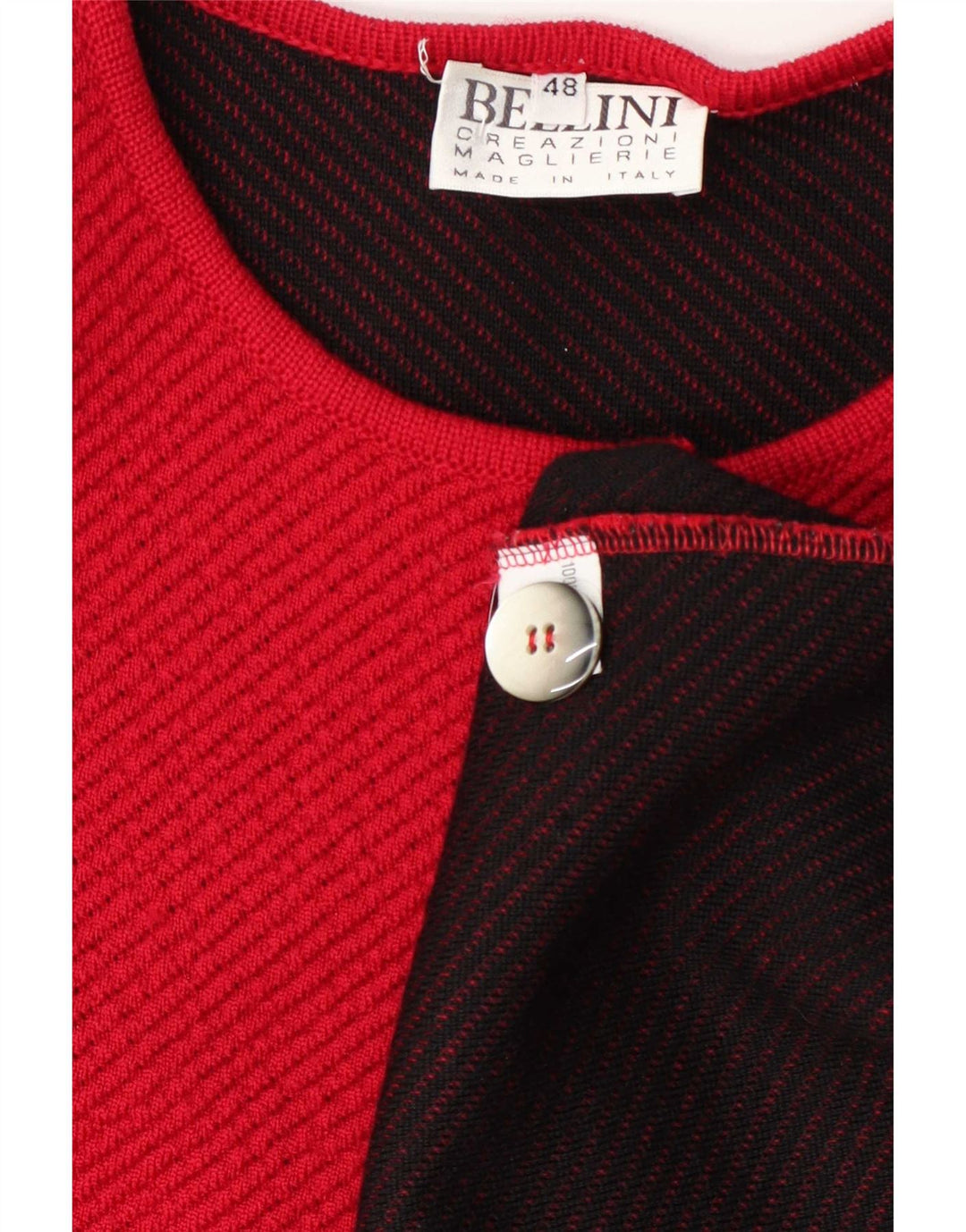 Bellini Womens Cardigan Sweater IT 48 XL Red Wool