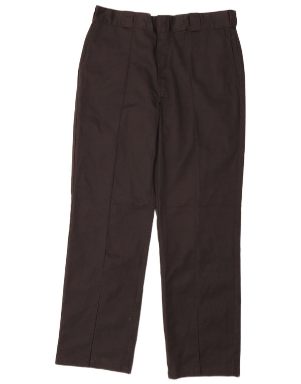 Dickies Womens High Waist Chino Trousers US 14 XL W34 L32 Black