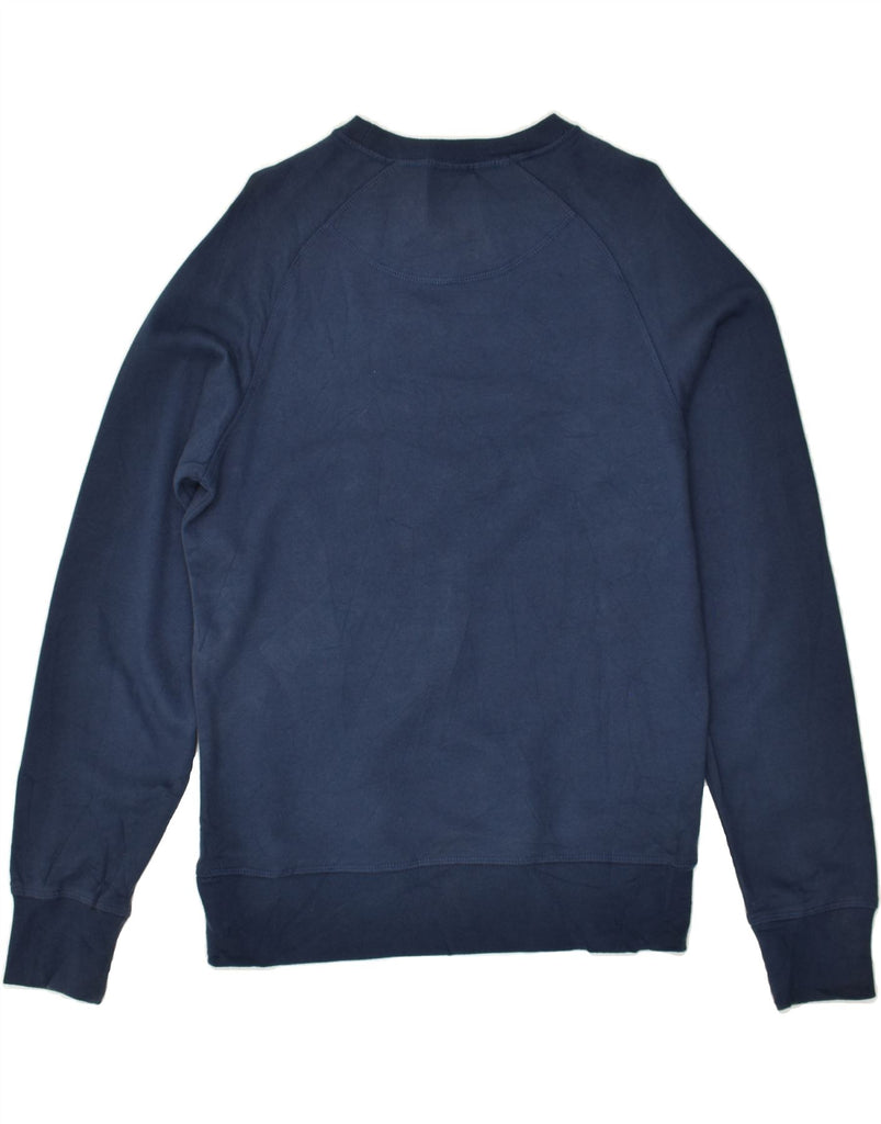 JACK & JONES Mens Graphic Sweatshirt Jumper Medium Navy Blue Cotton | Vintage Jack & Jones | Thrift | Second-Hand Jack & Jones | Used Clothing | Messina Hembry 