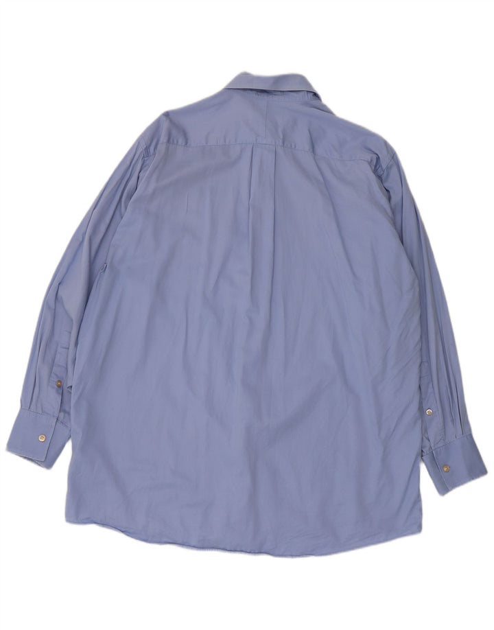 Michael Kors Mens Shirt Size 16 1/2 Large Blue Cotton