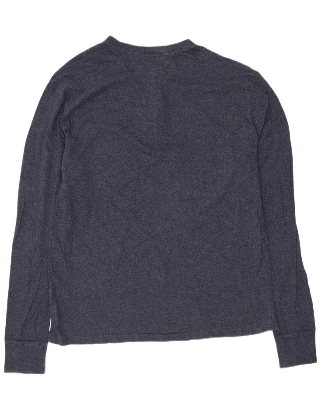 J. Crew Mens Top Long Sleeve Large Navy Blue Cotton