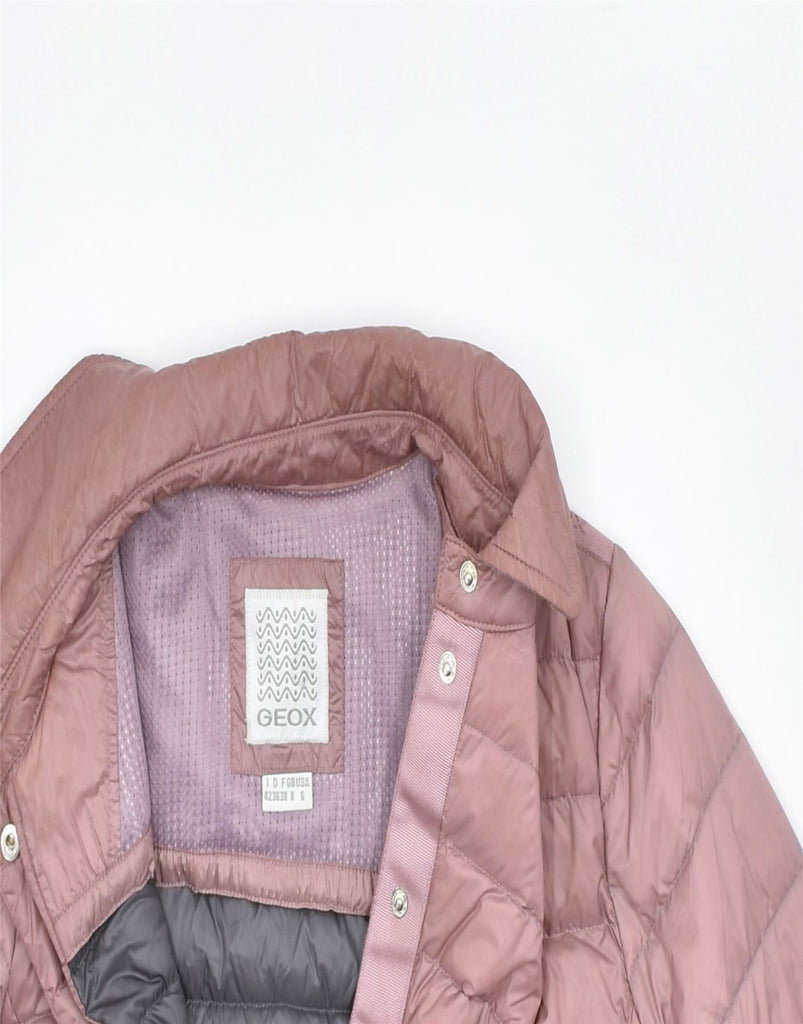 GEOX Womens Padded Jacket UK 8 Small Pink Nylon | Vintage | Thrift | Second-Hand | Used Clothing | Messina Hembry 