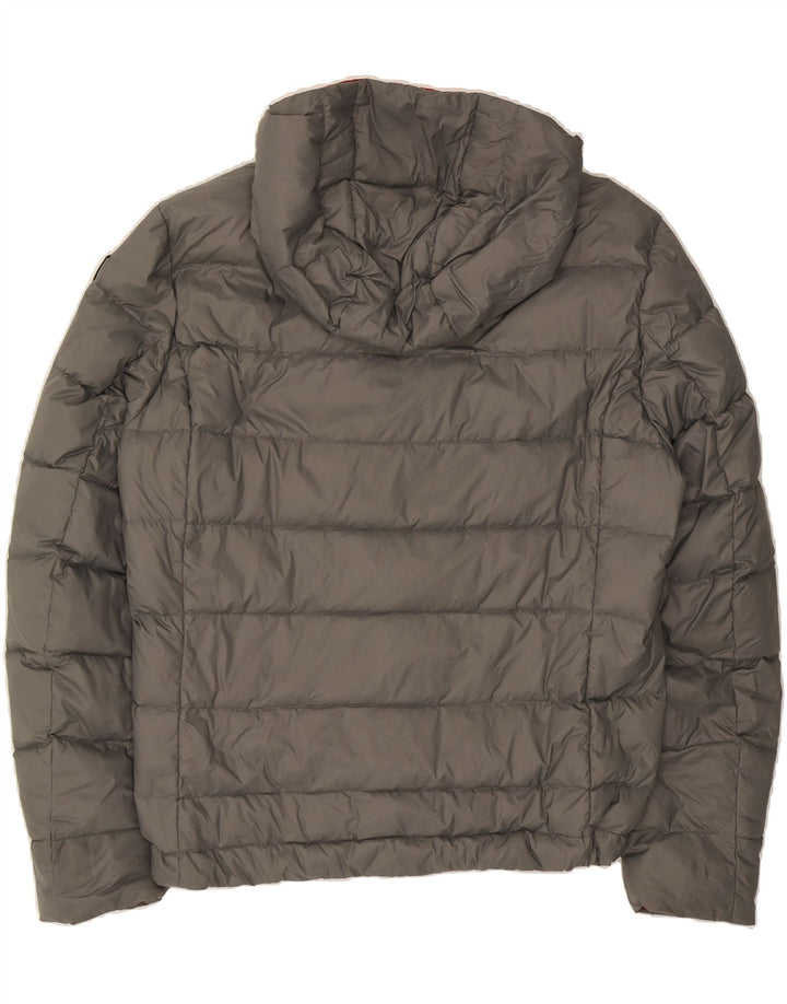 BLAUER Womens Hooded Padded Jacket UK 20 2XL Grey Polyamide Vintage Blauer and Second-Hand Blauer from Messina Hembry 