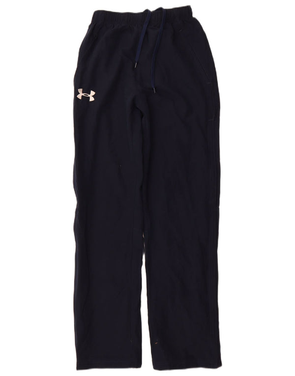 Under Armour Mens Tracksuit Trousers XS  Navy Blue Polyester