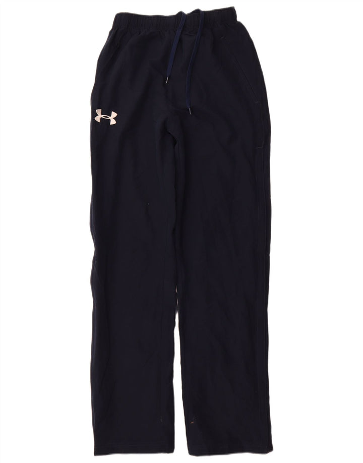 Under Armour Mens Tracksuit Trousers XS  Navy Blue Polyester