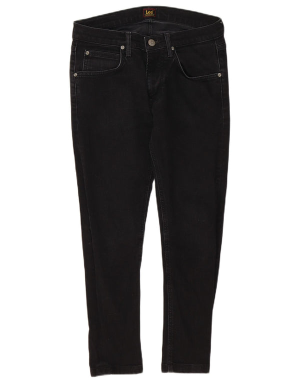 Lee Womens Luke Slim Jeans W30 L26 Black Cotton