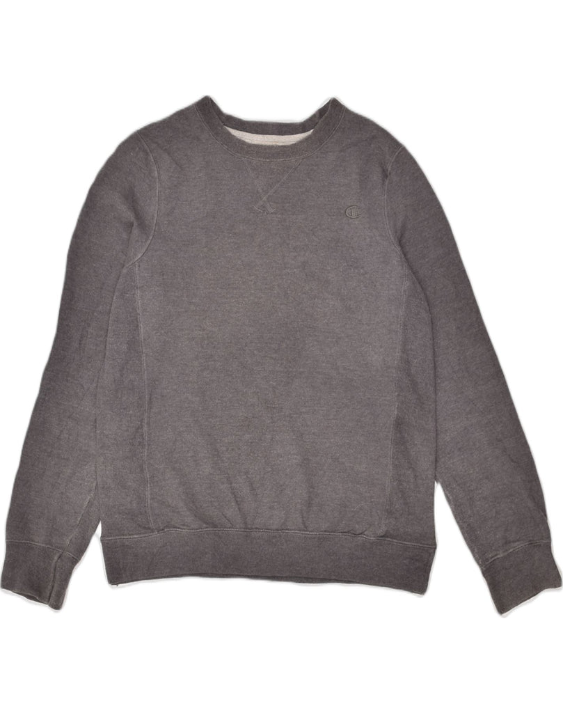 CHAMPION Mens Sweatshirt Jumper Medium Grey Cotton | Vintage Champion | Thrift | Second-Hand Champion | Used Clothing | Messina Hembry 