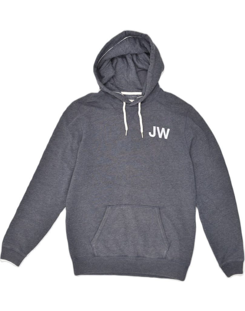 JACK WILLS Mens Graphic Hoodie Jumper Small Blue Cotton | Vintage Jack Wills | Thrift | Second-Hand Jack Wills | Used Clothing | Messina Hembry 