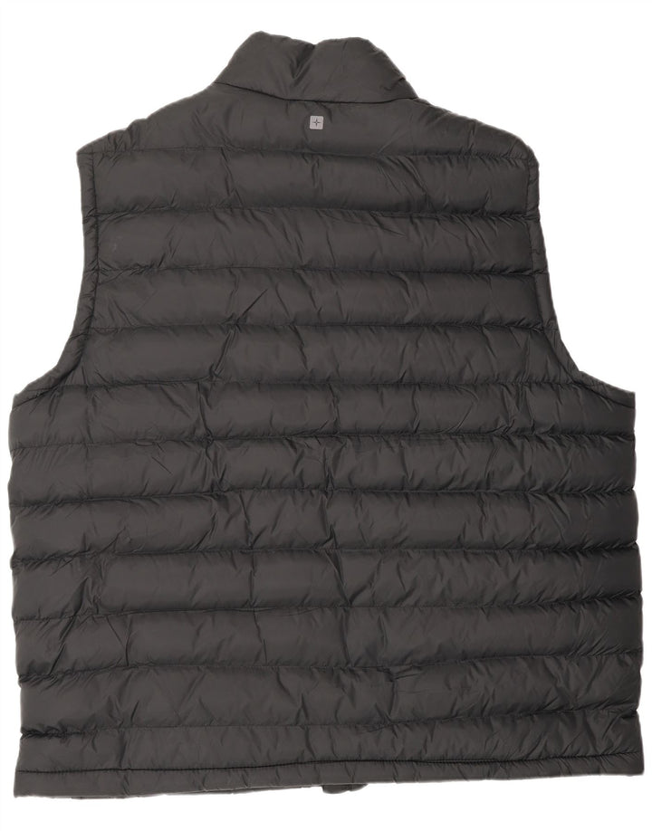 Mountain Warehouse Mens Padded Gilet UK 46 3XL Black Nylon
