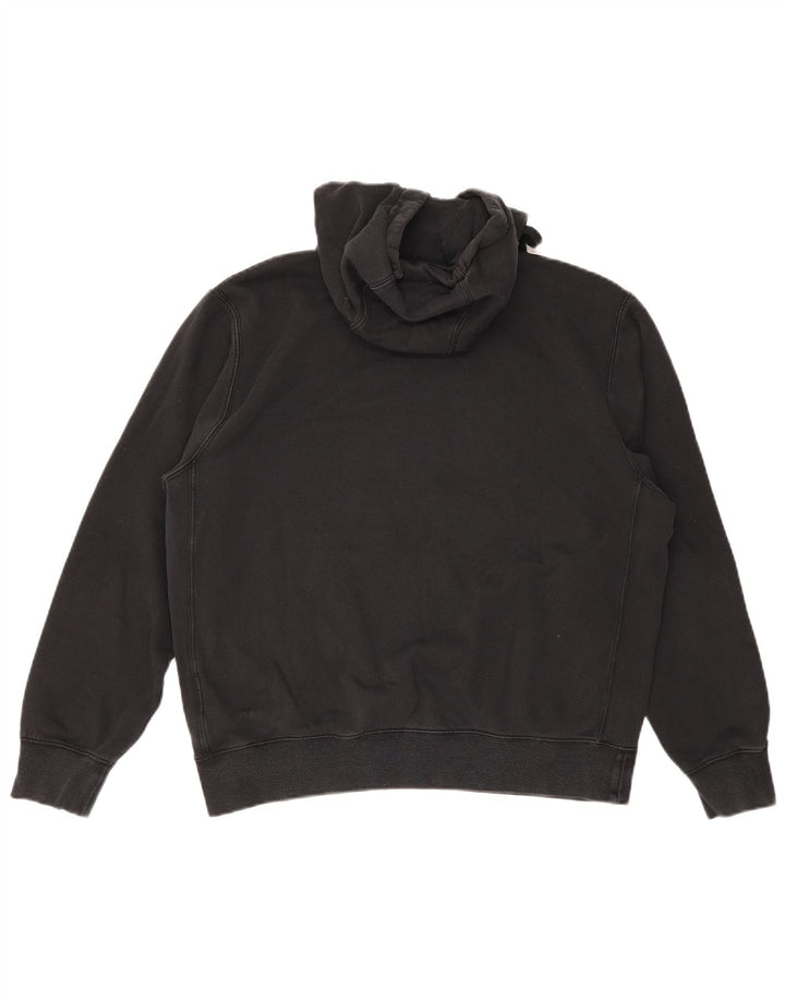Nike Womens Hoodie Jumper UK 14 Medium Black Cotton